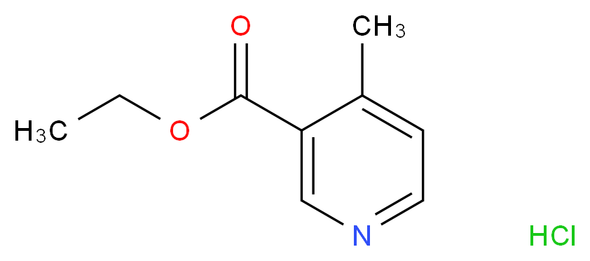 Ethyl 4-methylnicotinate hydrochloride_分子结构_CAS_6316-72-9)