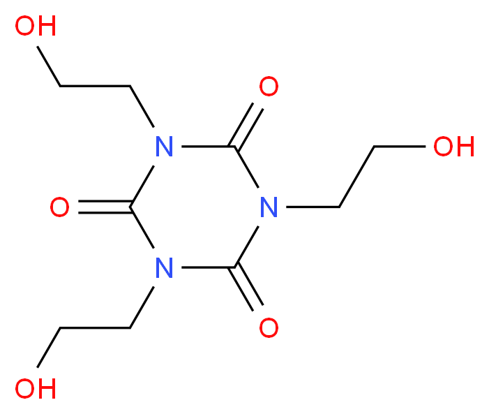 1,3,5-三(2-羟乙基)异氰尿酸酯_分子结构_CAS_839-90-7)