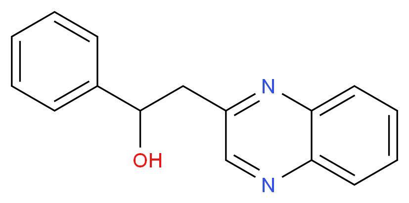 1-phenyl-2-(quinoxalin-2-yl)ethan-1-ol_分子结构_CAS_849021-27-8