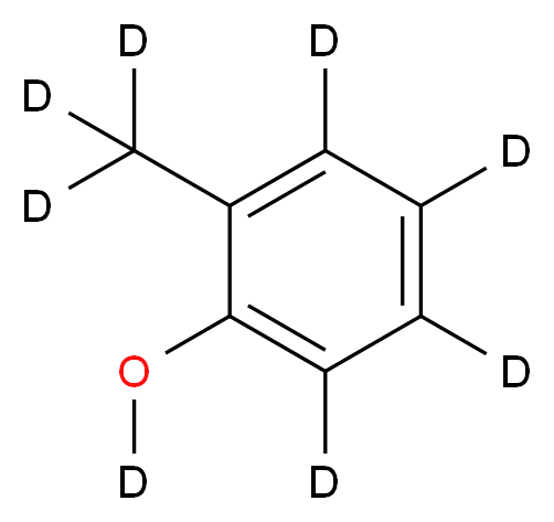 1-(<sup>2</sup>H<sub>3</sub>)methyl-2-[(<sup>2</sup>H)oxy](<sup>2</sup>H<sub>4</sub>)benzene_分子结构_CAS_203645-65-2