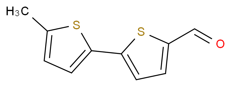 5-(5-methylthiophen-2-yl)thiophene-2-carbaldehyde_分子结构_CAS_32358-94-4