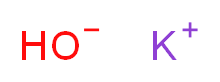 potassium hydroxide_分子结构_CAS_1310-58-3