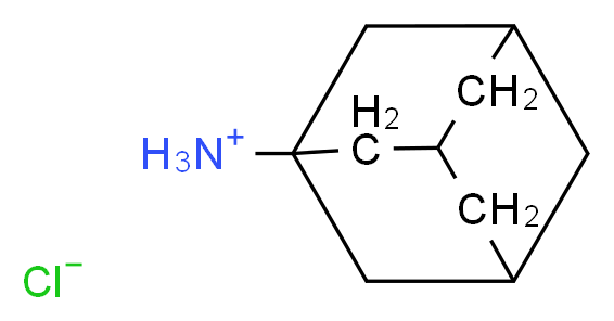 adamantan-1-aminium chloride_分子结构_CAS_665-66-7