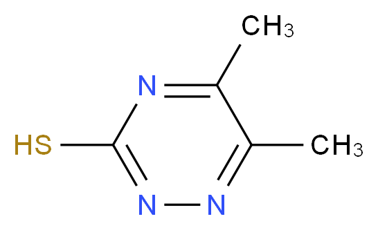 dimethyl-1,2,4-triazine-3-thiol_分子结构_CAS_7274-58-0