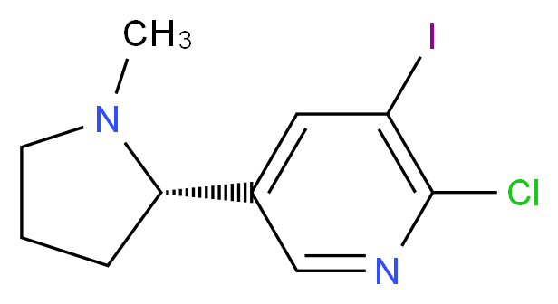 (S)-6-Chloro-5-iodonicotine _分子结构_CAS_909193-59-5)