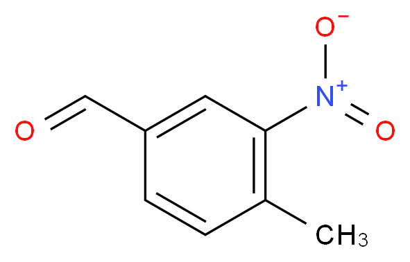 4-methyl-3-nitrobenzaldehyde_分子结构_CAS_31680-07-6