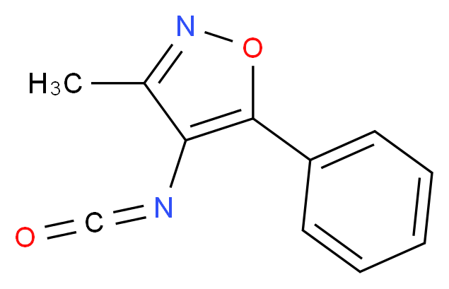 3-Methyl-5-phenylisoxazol-4-yl isocyanate_分子结构_CAS_352018-89-4)