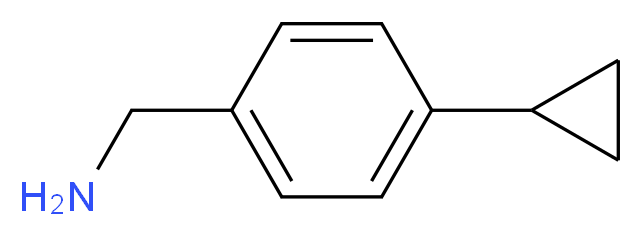 4-Cyclopropylbenzylamine _分子结构_CAS_118184-67-1)