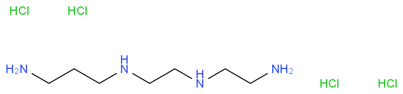 (2-aminoethyl)({2-[(3-aminopropyl)amino]ethyl})amine tetrahydrochloride_分子结构_CAS_187037-23-6