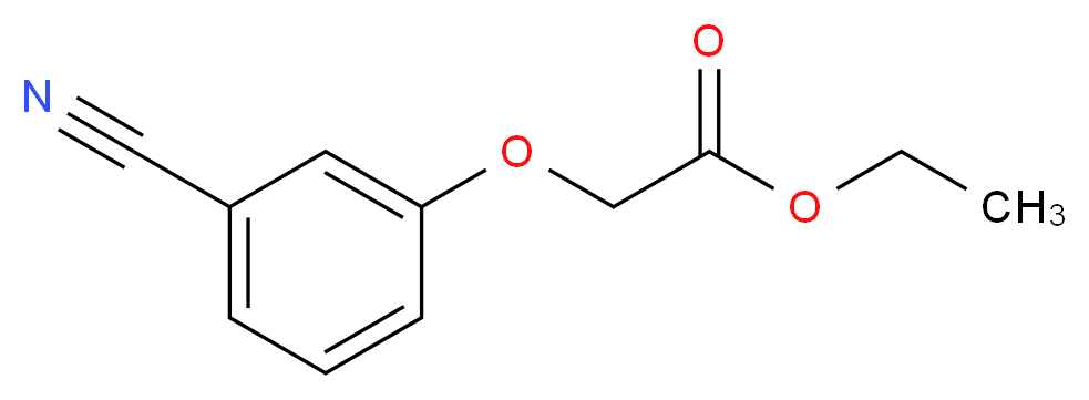 ethyl 2-(3-cyanophenoxy)acetate_分子结构_CAS_55197-25-6