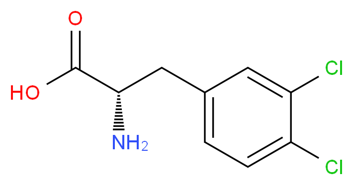 (S)-2-Amino-3-(3,4-dichlorophenyl)propanoic acid_分子结构_CAS_52794-99-7)