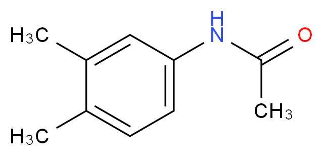N-(3,4-dimethylphenyl)acetamide_分子结构_CAS_)