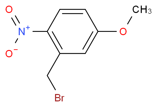 2-(bromomethyl)-4-methoxy-1-nitrobenzene_分子结构_CAS_67567-46-8