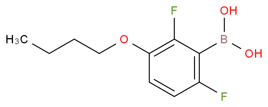 3-丁氧基-2,6-二氟苯基硼酸_分子结构_CAS_849062-15-3)