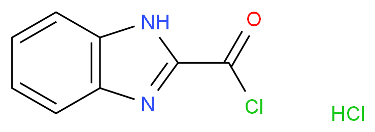 1H-Benzimidazole-2-carbonyl chloride hydrochloride_分子结构_CAS_337508-58-4)