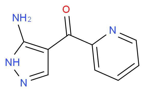 4-(pyridine-2-carbonyl)-1H-pyrazol-5-amine_分子结构_CAS_931114-35-1