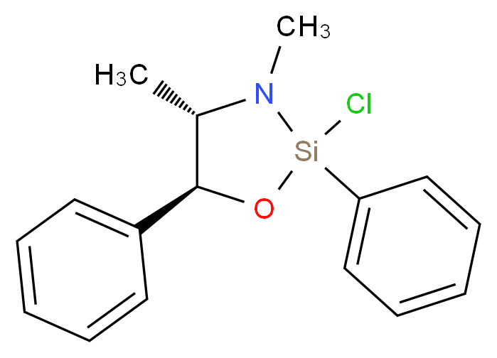 (4S,5S)-2-氯-3,4-二甲基-2,5-二苯基-1-氧杂-3-氮杂-2-硅杂环戊烷_分子结构_CAS_680592-40-9)