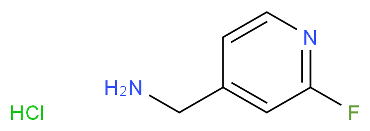 (2-fluoropyridin-4-yl)methanamine hydrochloride_分子结构_CAS_667906-60-7