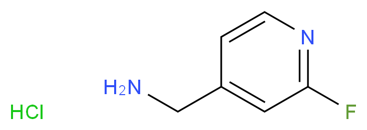 (2-FLUOROPYRIDIN-4-YL)METHANAMINE HCL_分子结构_CAS_667906-60-7)