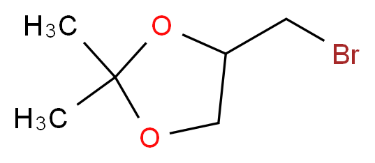 4-(bromomethyl)-2,2-dimethyl-1,3-dioxolane_分子结构_CAS_36236-76-7