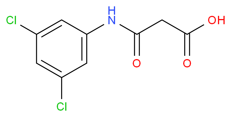 3-[(3,5-dichlorophenyl)amino]-3-oxopropanoic acid_分子结构_CAS_53219-94-6)