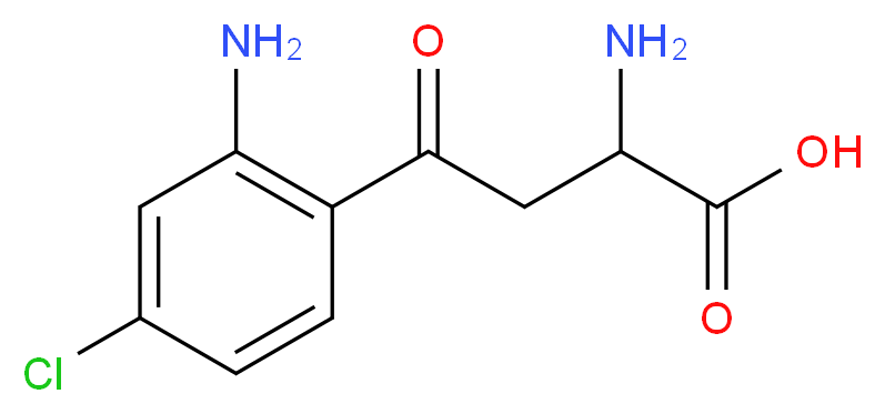 2-amino-4-(2-amino-4-chlorophenyl)-4-oxobutanoic acid_分子结构_CAS_75802-84-5
