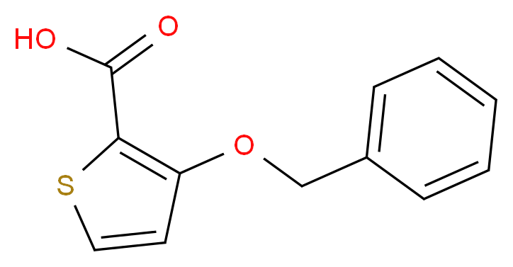 3-(Benzyloxy)-2-thiophenecarboxylic acid_分子结构_CAS_)