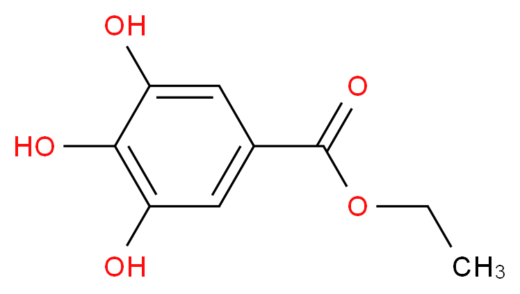 没食子酸乙酯_分子结构_CAS_831-61-8)