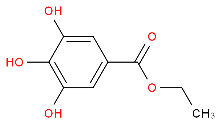 Ethyl gallate_分子结构_CAS_831-61-8)