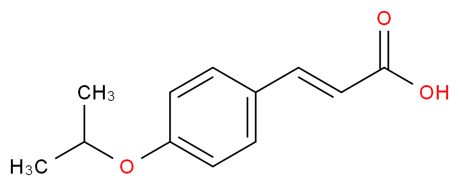 (2E)-3-[4-(propan-2-yloxy)phenyl]prop-2-enoic acid_分子结构_CAS_586960-22-7