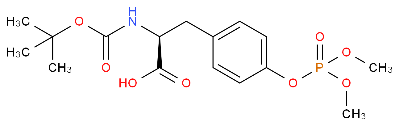 Boc-Tyr(PO3Me2)-OH_分子结构_CAS_92264-99-8)
