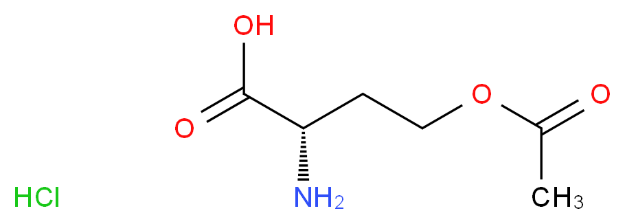 (2S)-4-(acetyloxy)-2-aminobutanoic acid hydrochloride_分子结构_CAS_250736-84-6