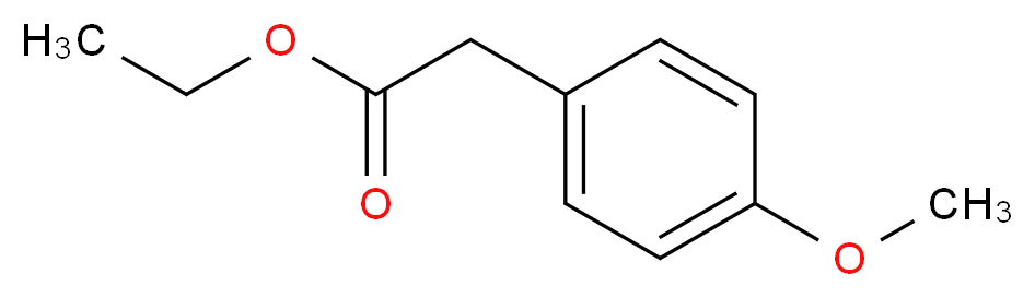 Ethyl 2-(4-methoxyphenyl)acetate_分子结构_CAS_14062-18-1)