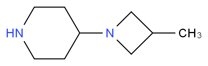 4-(3-methylazetidin-1-yl)piperidine_分子结构_CAS_864494-21-3)