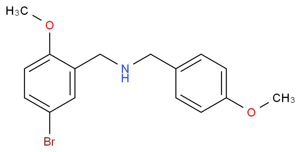 (5-bromo-2-methoxybenzyl)(4-methoxybenzyl)amine_分子结构_CAS_355382-43-3)