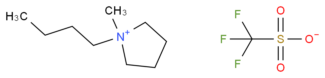 1-butyl-1-methylpyrrolidin-1-ium trifluoromethanesulfonate_分子结构_CAS_367522-96-1