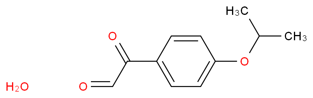 4-ISOPROPOXYPHENYLGLYOXAL HYDRATE_分子结构_CAS_1185081-21-3)