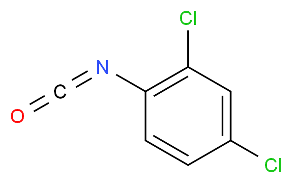 2,4-dichloro-1-isocyanatobenzene_分子结构_CAS_2612-57-9