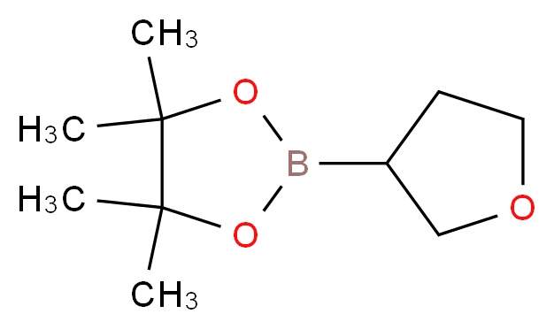 4,4,5,5-tetramethyl-2-(oxolan-3-yl)-1,3,2-dioxaborolane_分子结构_CAS_331958-90-8