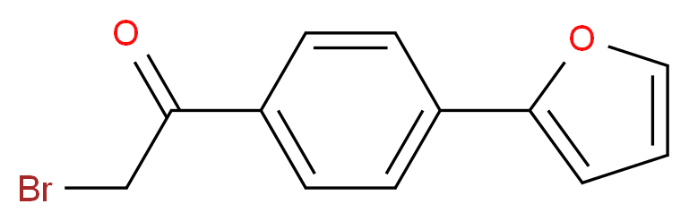 2-bromo-1-[4-(2-furyl)phenyl]ethanone_分子结构_CAS_868755-47-9)
