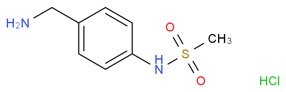 N-[4-(Aminomethyl)phenyl]methanesulphonamide hydrochloride_分子结构_CAS_128263-66-1)