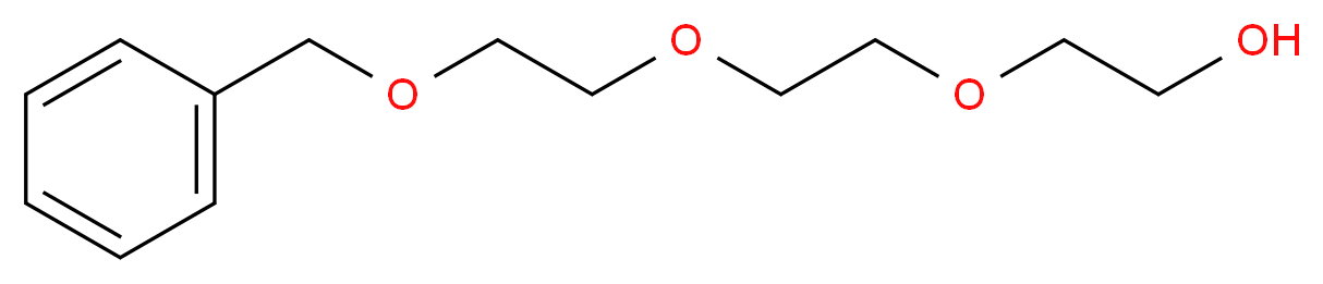 2-{2-[2-(benzyloxy)ethoxy]ethoxy}ethan-1-ol_分子结构_CAS_55489-58-2