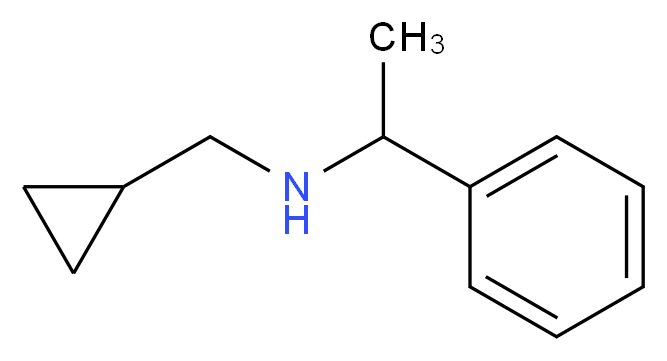 (cyclopropylmethyl)(1-phenylethyl)amine_分子结构_CAS_356539-54-3