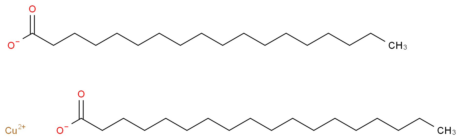 copper(2+) ion dioctadecanoate_分子结构_CAS_660-60-6