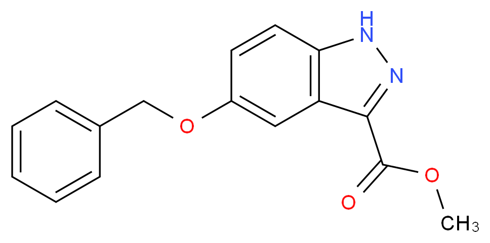 Methyl 5-benzyloxy-1H-indazole-3-carboxylate_分子结构_CAS_885278-62-6)