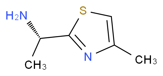 (S)-1-(4-methylthiazol-2-yl)ethanamine_分子结构_CAS_1168139-59-0)