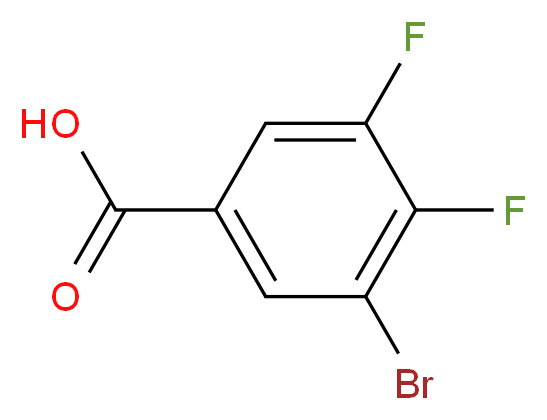 3-Bromo-4,5-difluorobenzoic acid_分子结构_CAS_1244642-73-6)