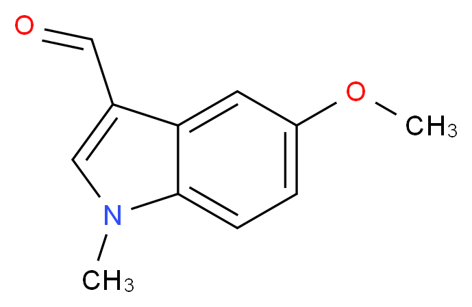 5-METHOXY-1-METHYLINDOLE-3-CARBOXALDEHYDE_分子结构_CAS_39974-94-2)