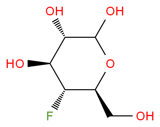 4-Fluoro-4-deoxy-D-glucopyranose 97%_分子结构_CAS_29218-07-3)