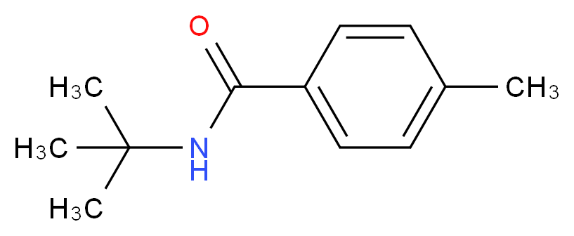 N-tert-butyl-4-methylbenzamide_分子结构_CAS_42498-32-8